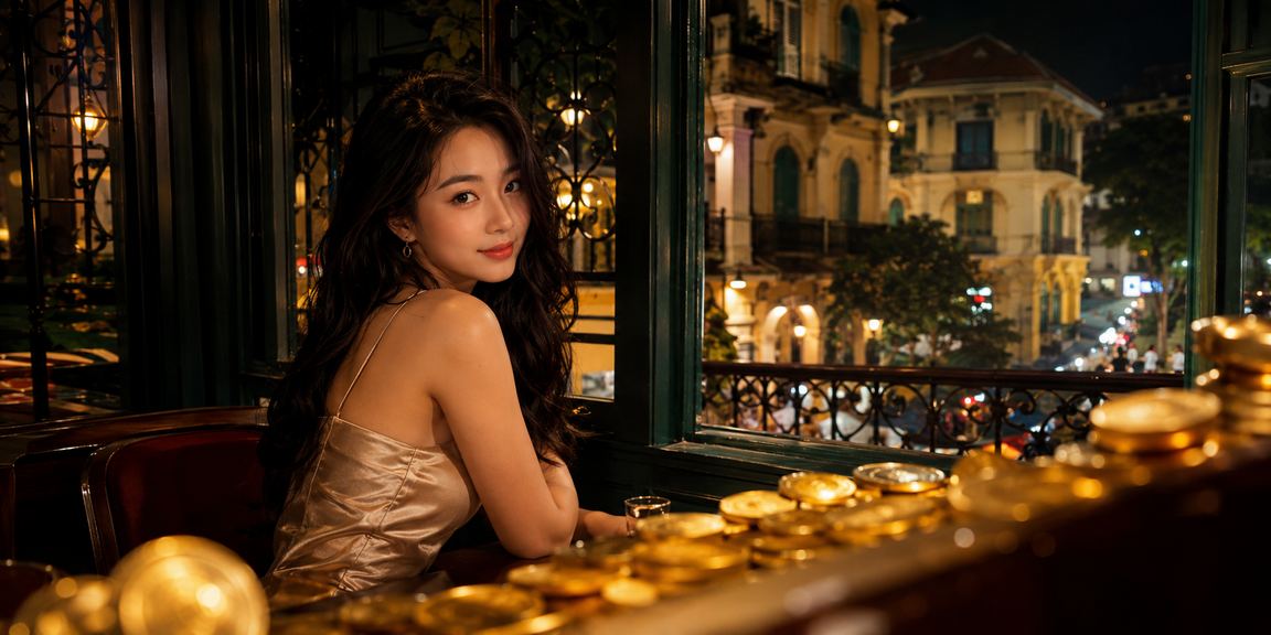 Người phụ nữ Hà Nội thưởng thức cà phê trong không gian VIP trải nghiệm giải trí có trách nhiệm