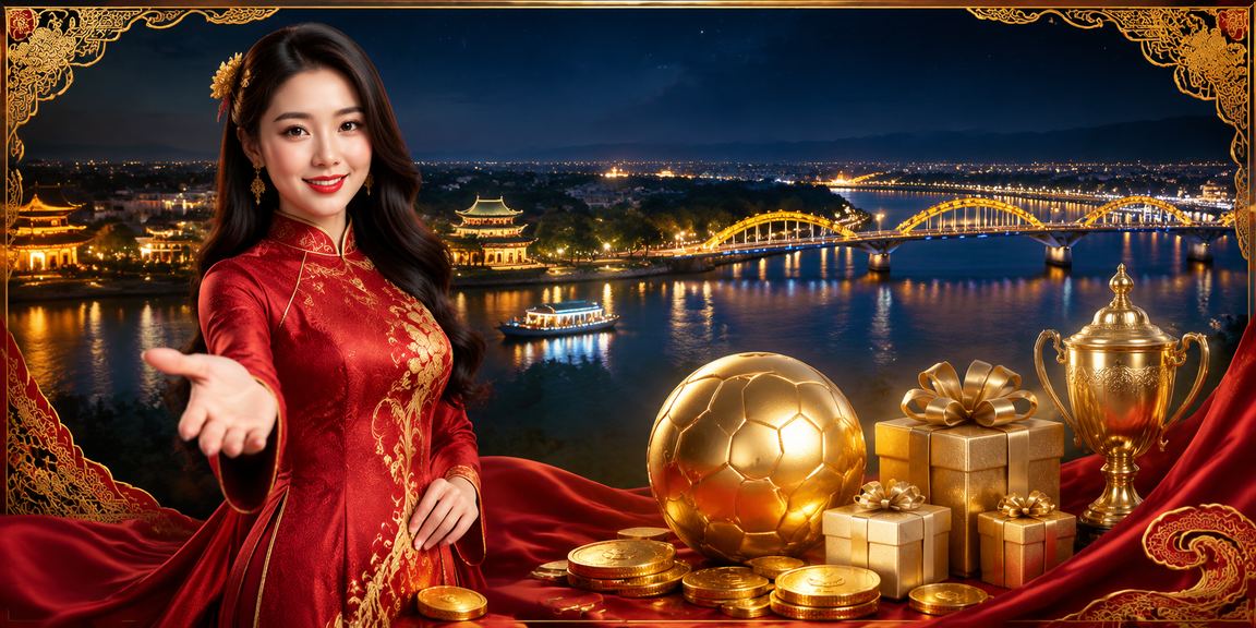 Người phụ nữ mặc áo dài Huế tham gia cá cược bóng đá trực tuyến